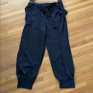 Black Silky Joggers